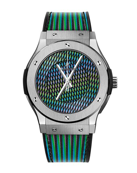 hublot cruz diez price|Hublot Classic Fusion Cruz Diez Titanium 45mm .